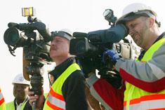 Media wearing vests